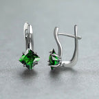 Boucles d'oreilles légères, luxueuses, en forme de diamant