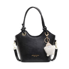 Sac à bandoulière carré en PU pour femme, à fermeture éclair, couleur unie