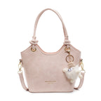 Sac à bandoulière carré en PU pour femme, à fermeture éclair, couleur unie