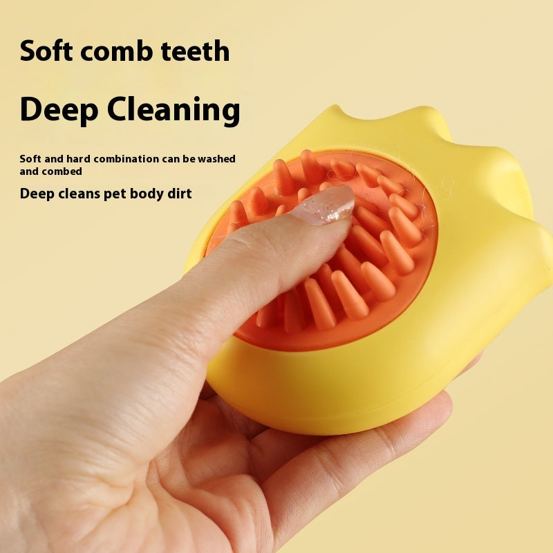 Brosse massante et lavante