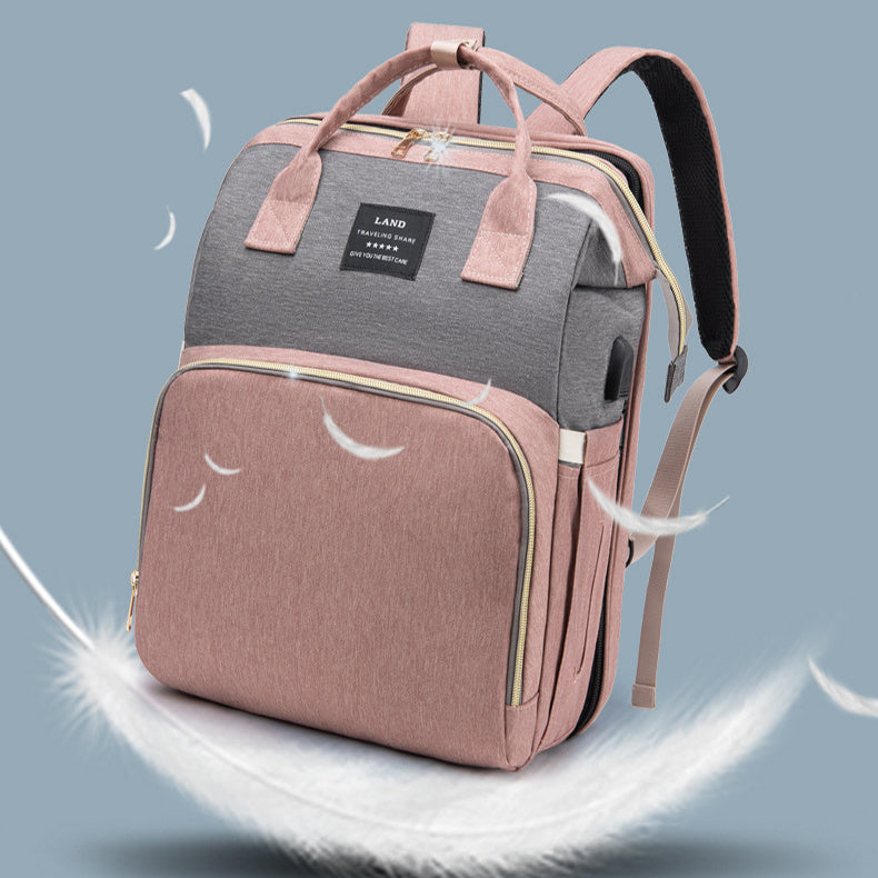 Sac à dos isotherme grande capacité pour berceau de bébé et maman