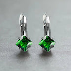 Boucles d'oreilles légères, luxueuses, en forme de diamant