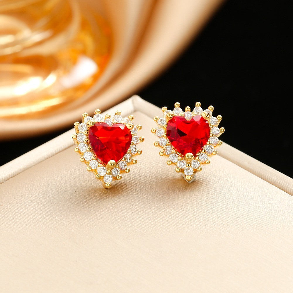 Collier Femme Avec Coeurs en Acier Titane