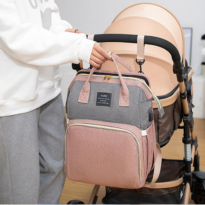 Sac à dos isotherme grande capacité pour berceau de bébé et maman