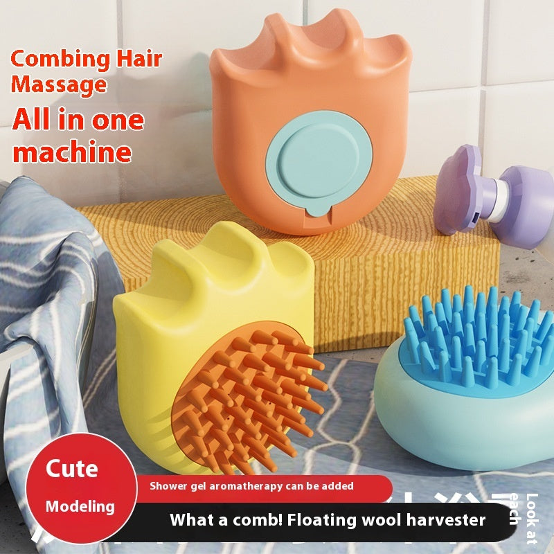 Brosse massante et lavante