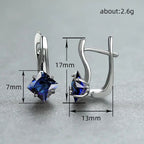 Boucles d'oreilles légères, luxueuses, en forme de diamant