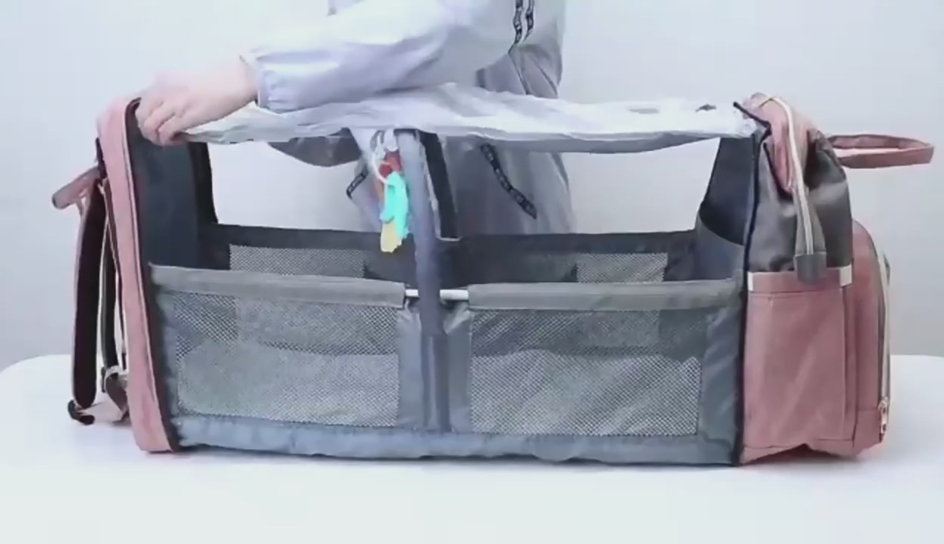 Sac à dos isotherme grande capacité pour berceau de bébé et maman